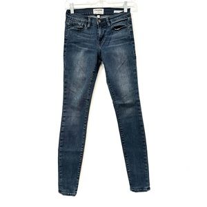 Frame Womens Le Skinny de Jeanne Jeans Blue Denim - Size 25